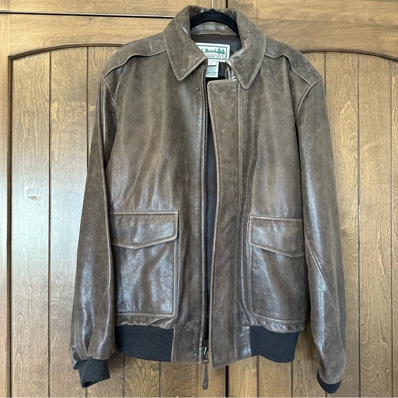 L.L. Bean 100% goat skin leather jacket - Picture 4 of 17